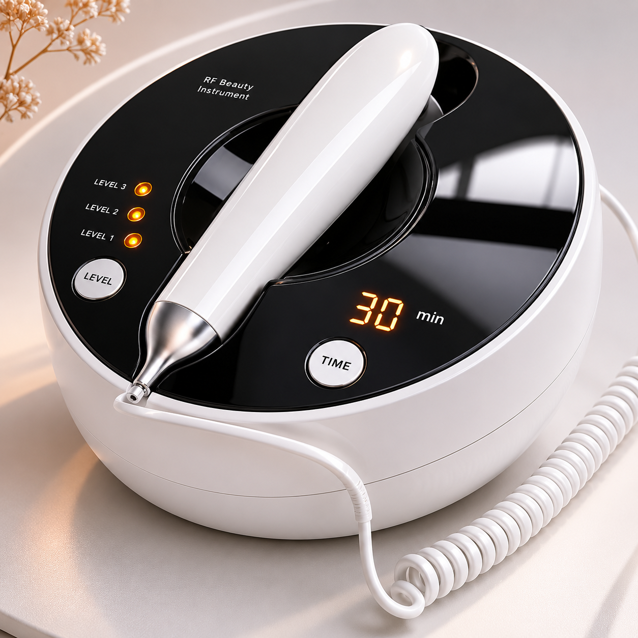 Beauty instrument RF home facial lifting and tightening artifact